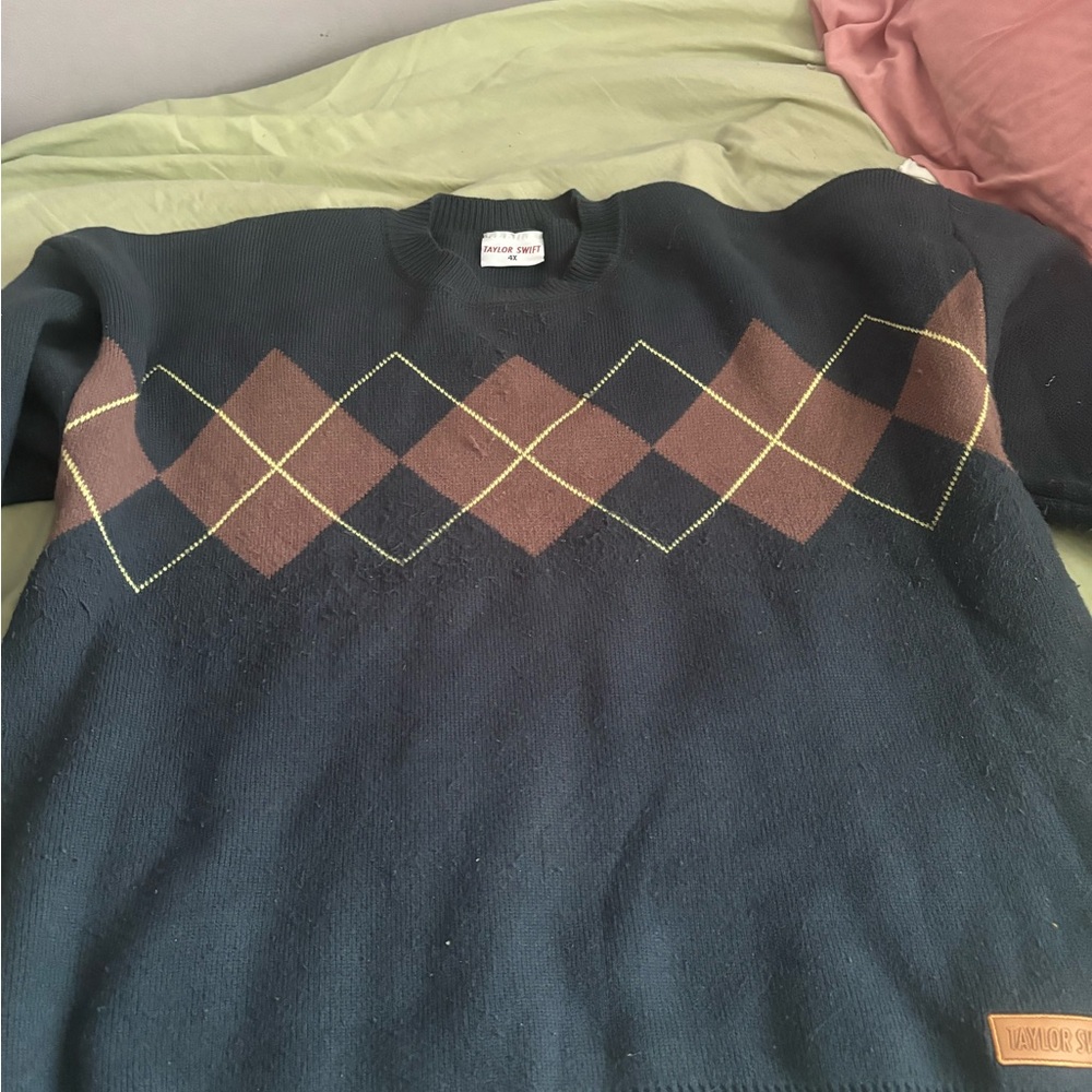 Taylor swift argyle sweater from red collection